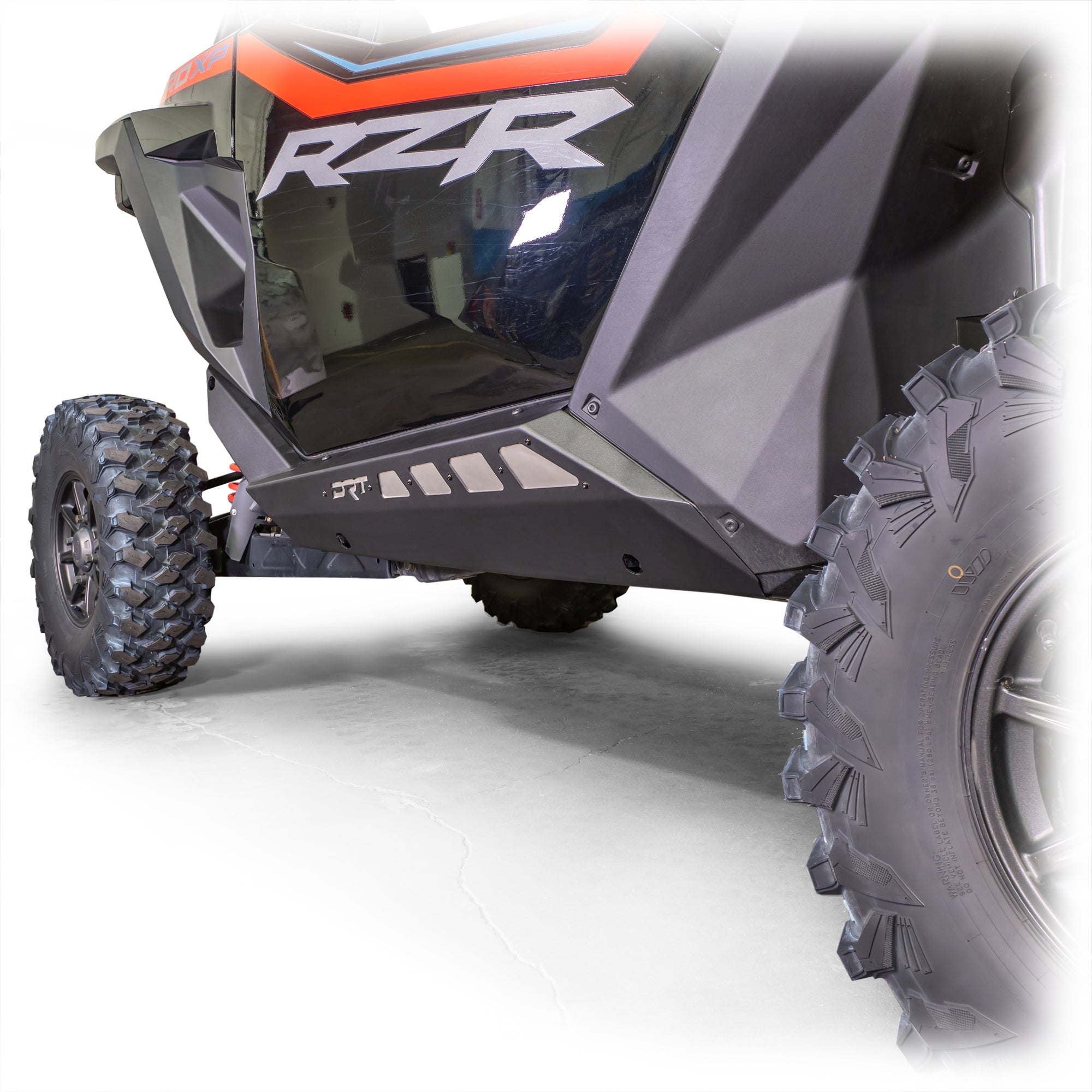 DRT Polaris RZR Pro Series 2-Seat Rock Sliders Side view