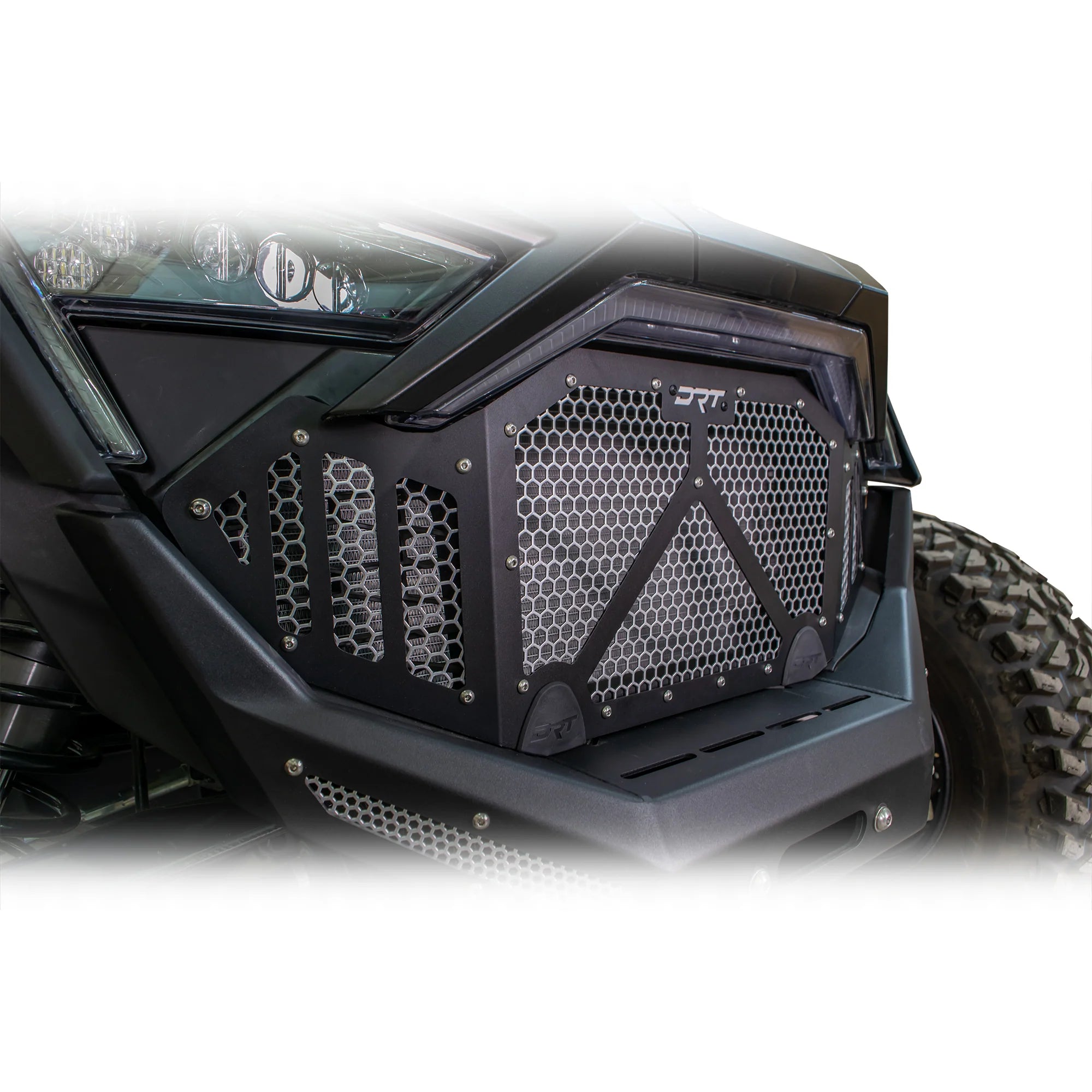 DRT Motorsports Polaris Pro R / Turbo R 2022+ Aluminum Front Grill - Black