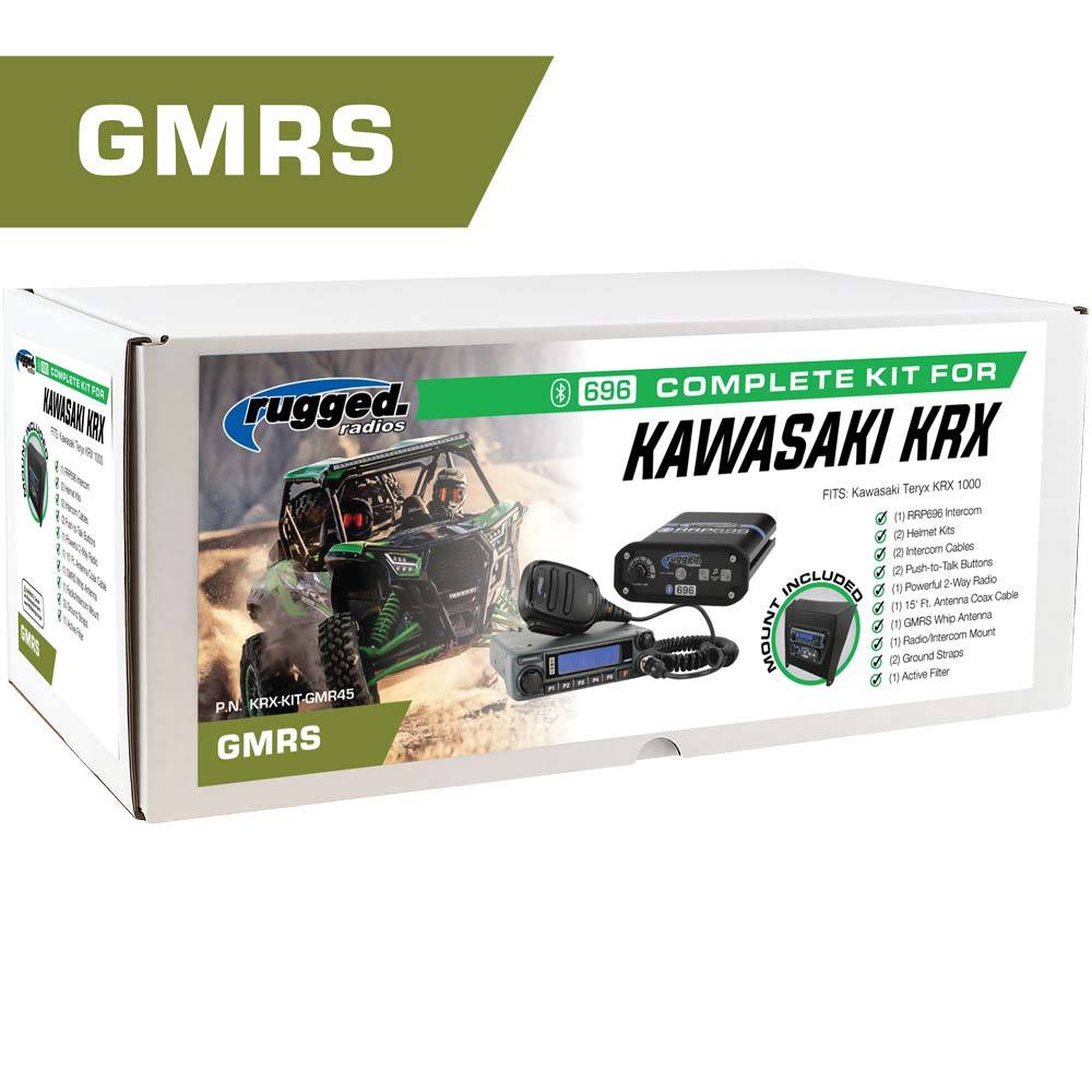 *Powerful 45-Watt GMRS Radio* Kawasaki Teryx KRX 1000 Complete UTV Communication Kit