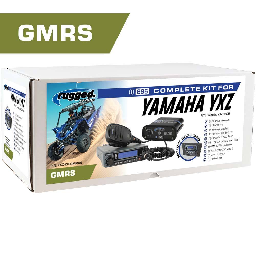 *Powerful 45-Watt GMRS Radio* Yamaha YXZ Complete UTV Communication Kit