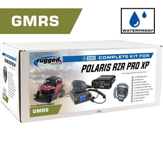 *Waterproof GMRS Radio* Polaris Pro XP / Pro R Complete UTV Communication Kit