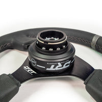 Universal 6-Bolt quick release steering wheel adapter installed