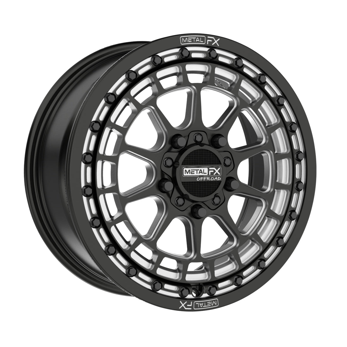 17 Outlaw R Beadlock | Satin Black Contrast Cut