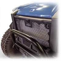 Installed grille panel accenting the Polaris adventure UTV