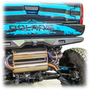 Installed view of a relocated rear camera on Polaris Xpedition