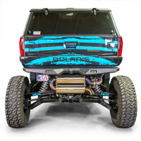 Low profile rear camera bracket for Polaris adventure vehicle