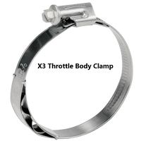 Can Am Maverick X3 Turbo R & RR Stainless Charge Tube Clamp Set - RPM SXS