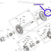 Ski Doo & X3 Titanium Governor Cup Bolt Set, Screw Button (QTY 6) M8X25MM OEM #250000757 - RPM SXS