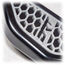 DRT Can Am Maverick R Steering Wheel Adjustment Lever Brand in handle close up