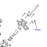 RZR P90x TITANIUM Clutch Cover Bolts (QTY 6) #7517932 Hex Screw Flange M6X1.0X50mm - RPM SXS