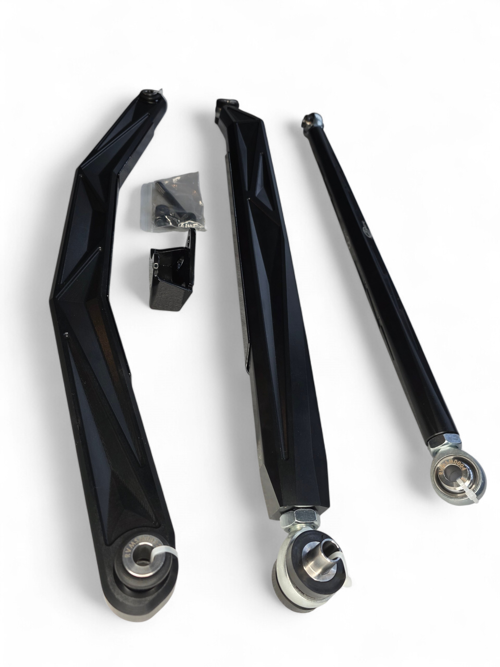 2024+ Can Am Maverick R High Clearance Adjustable Radius Rods (Anodized Black)