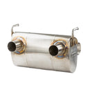 RPM Kawasaki H2 3/4 Exhaust – 2.5" Mid Pipe + Chambered Muffler | Straight or E-Valve Option