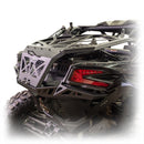 DRT cargo storage rack for Maverick X3, powder-coated steel with reinforced braces