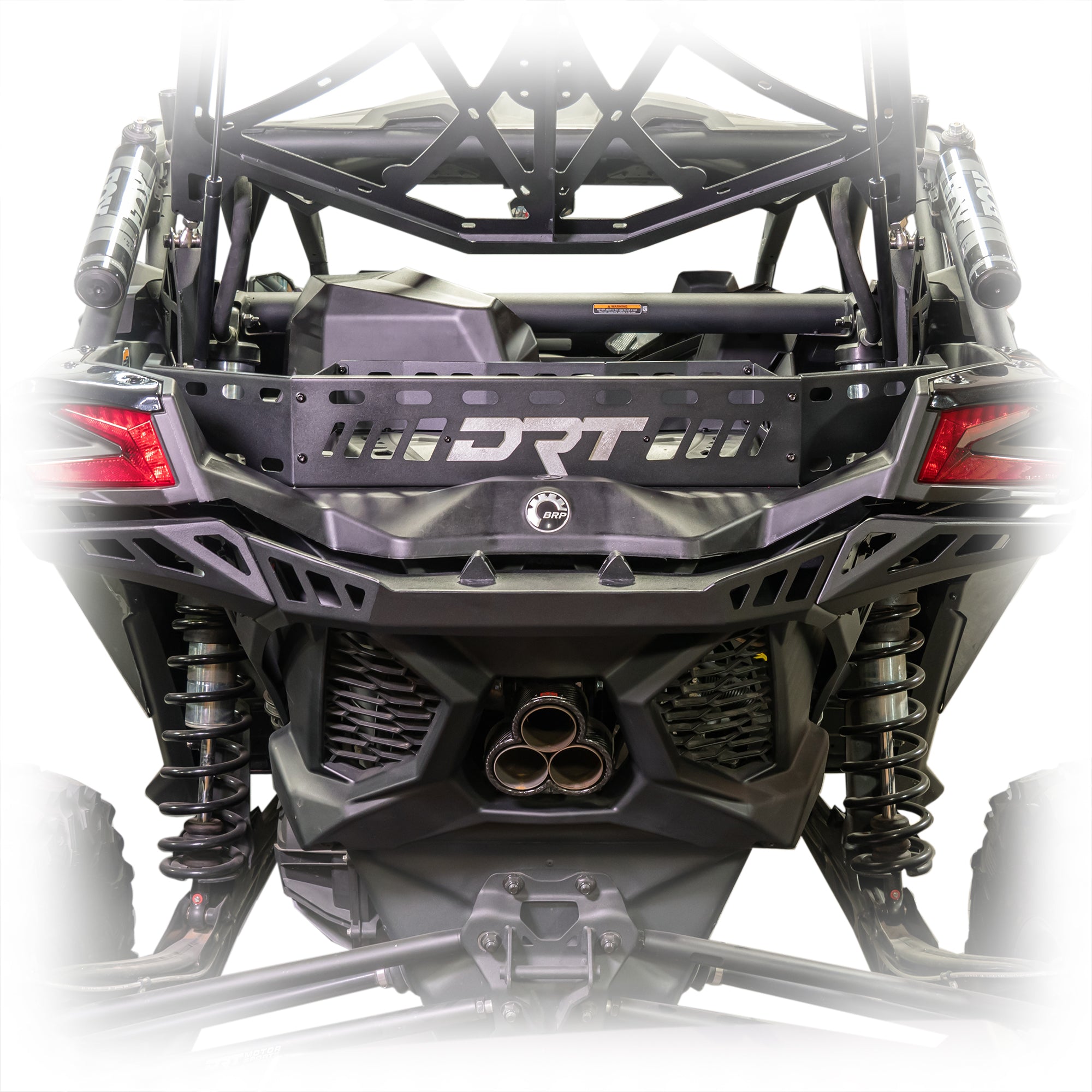 Cargo management rack for Can-Am X3 with center braces for 36-pack cooler