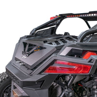 RZR Pro R tire carrier rack installed on 2022 model rear end