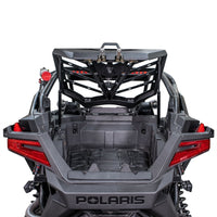 Heavy-duty rear tire carrier with slam-latch locking system