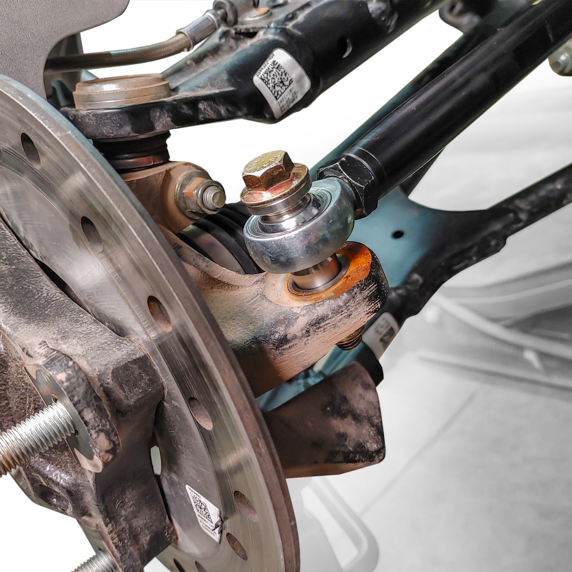 DRT Polaris RZR Turbo S/S4 HD Billet Aluminum Tie Rod Kit, (M16 Rack)