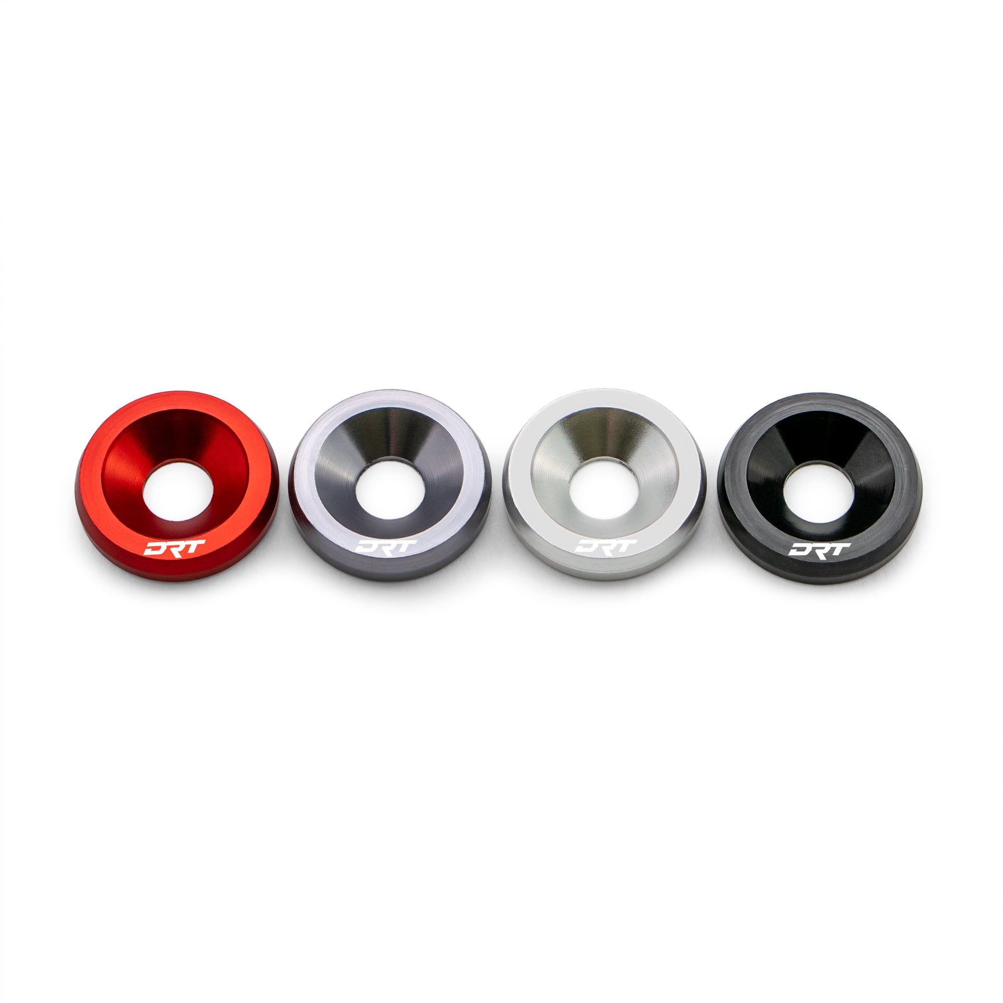 Billet aluminum fender washer-hardware kit (raw aluminum), 28-piece set with fasteners included
