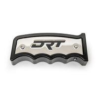 6061-T6 CNC machined aluminum shifter knob V2.0 by DRT, matte black anodized body with stainless trim