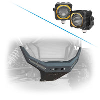 RZR Pro XP 2020-2024 Front Winch Bumper with light options.