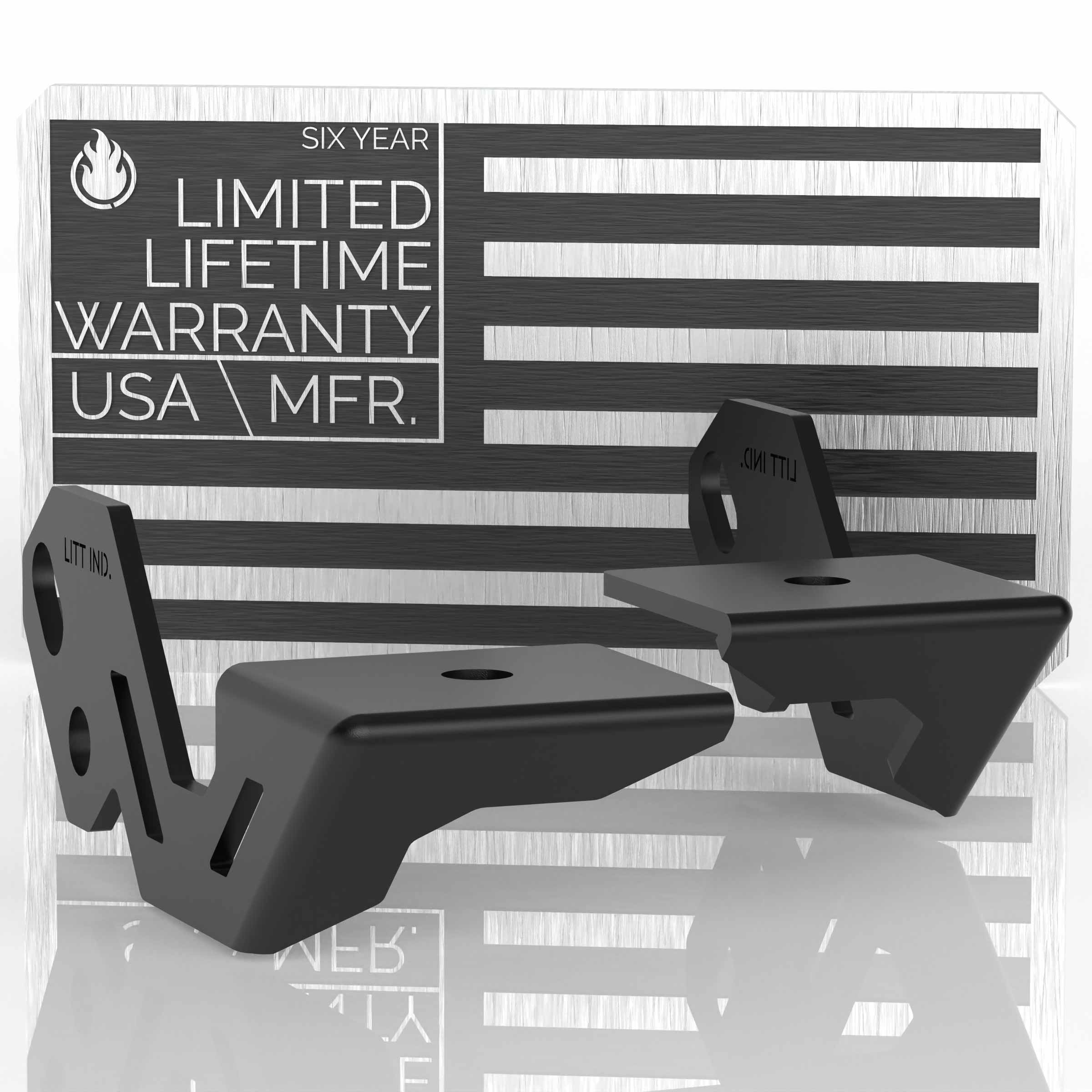 led off road off-road light pod gusseted mounting bracket for polaris rzr xp 1000 model UTV by litt industries