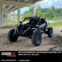 Delta 6R Beadlock | Satin Black Contrast Cut