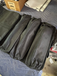 Heavy duty waterproof travel roll up tool bags with wrench pouch and detachable bags