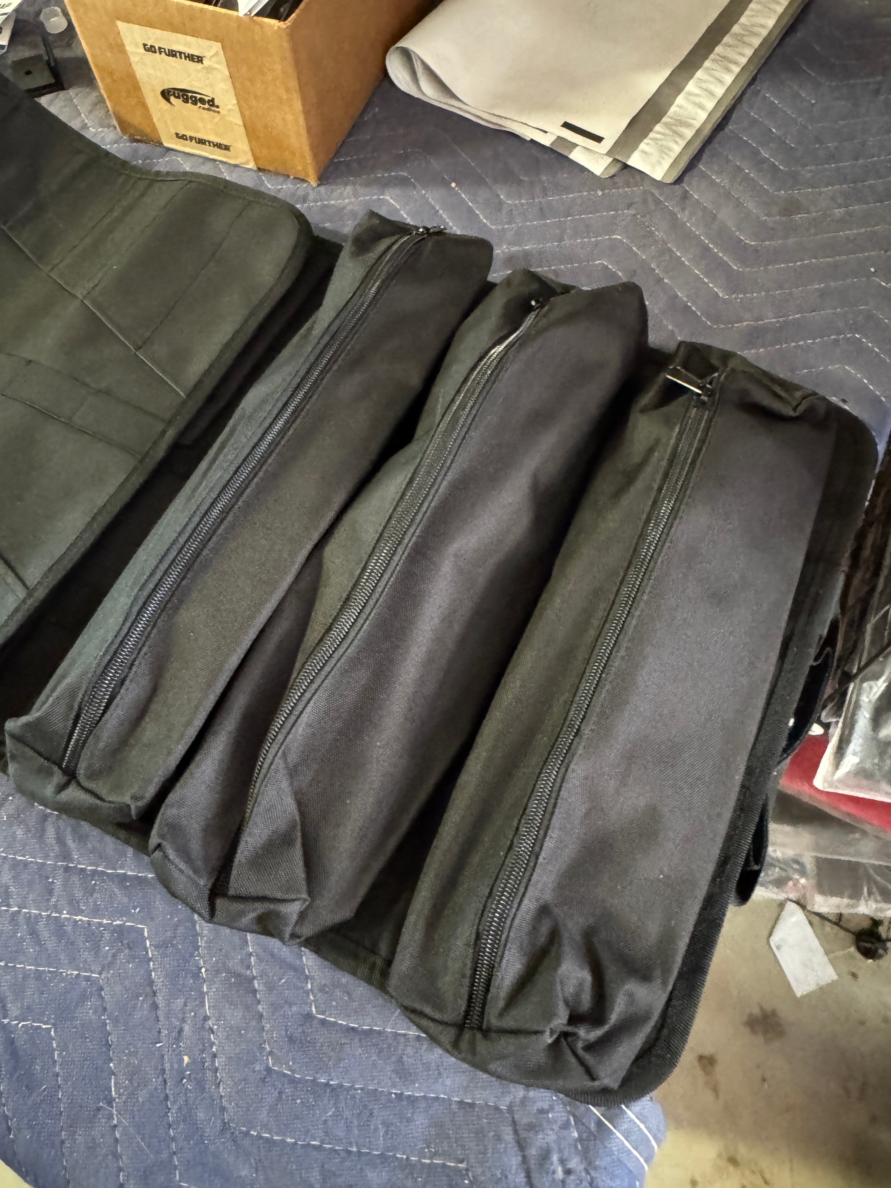 Heavy duty waterproof travel roll up tool bags with wrench pouch and detachable bags