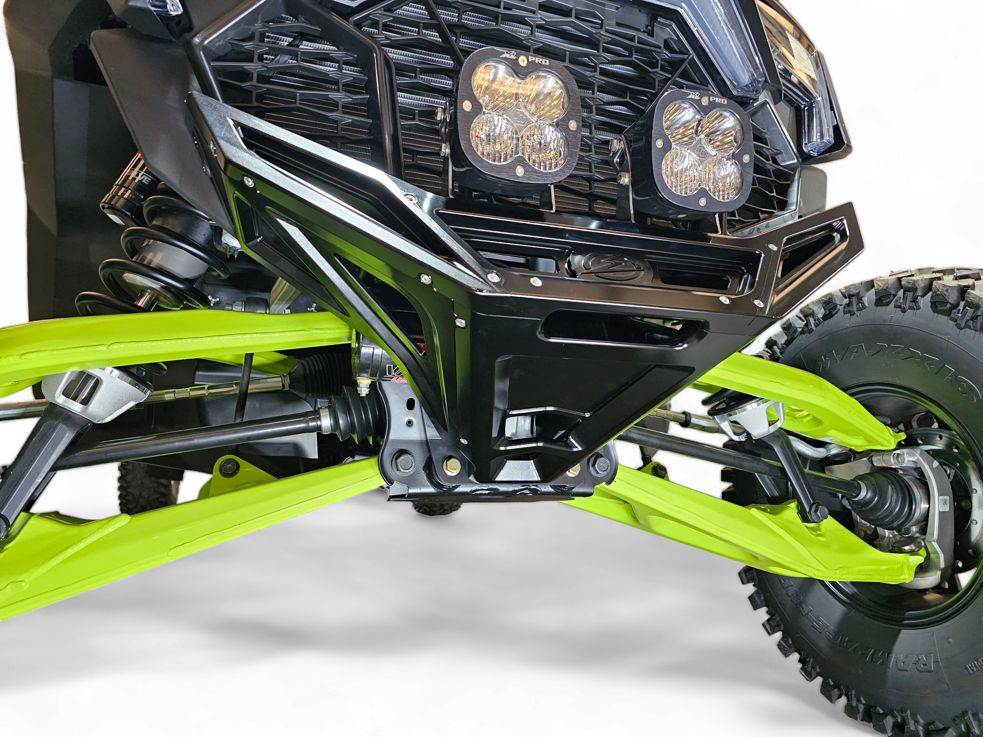 2022-2026 Polaris RZR Pro R, Pro S, Turbo R Machined Billet Front Winch Bumper (Black Anodize)