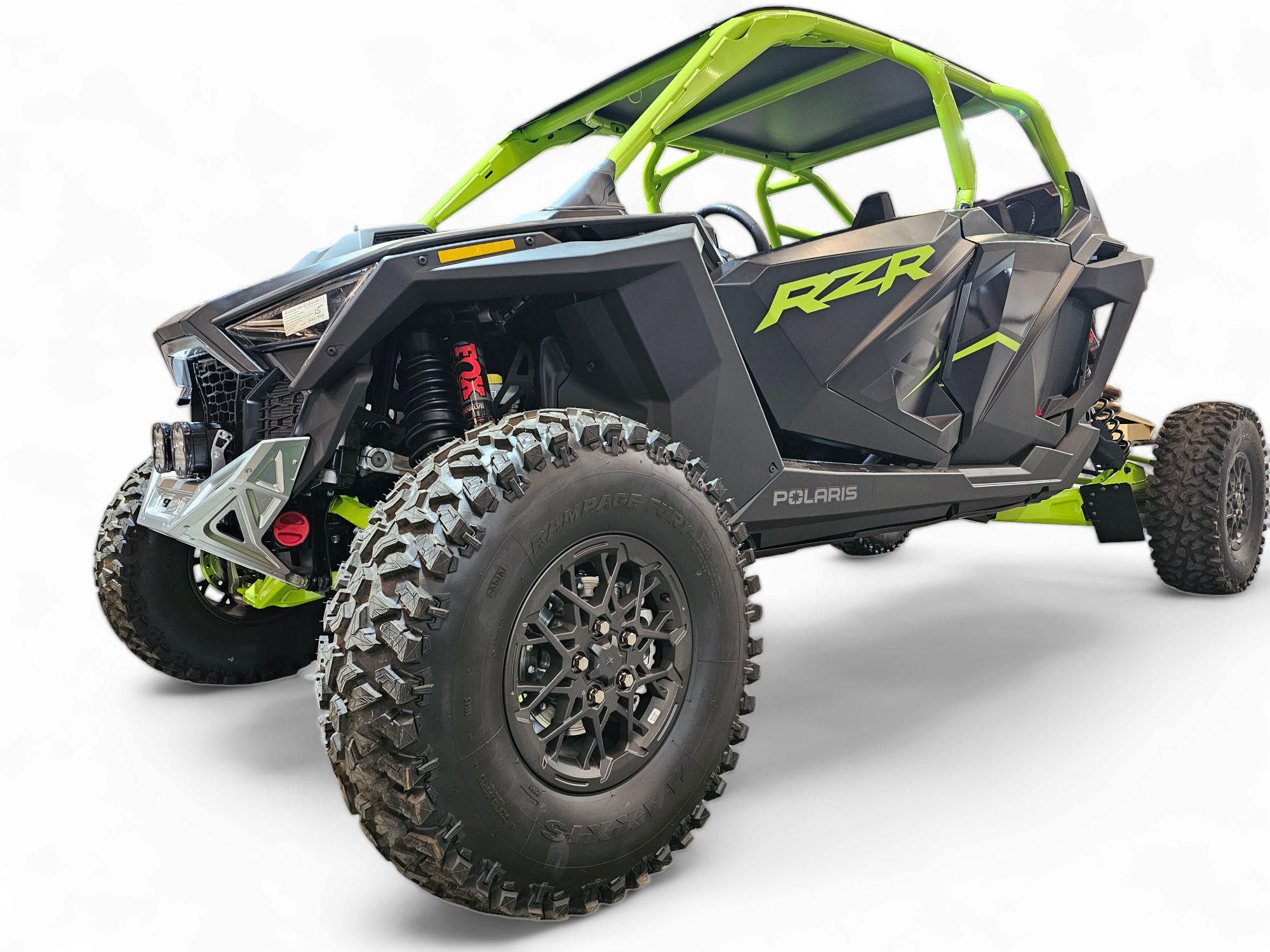 2022-2026 Polaris RZR Pro R, Pro S, Turbo R Machined Billet Front Winch Bumper (Clear Anodize)