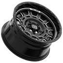 V17 UTV Wheel Gloss Black Milled - Valor Offroad