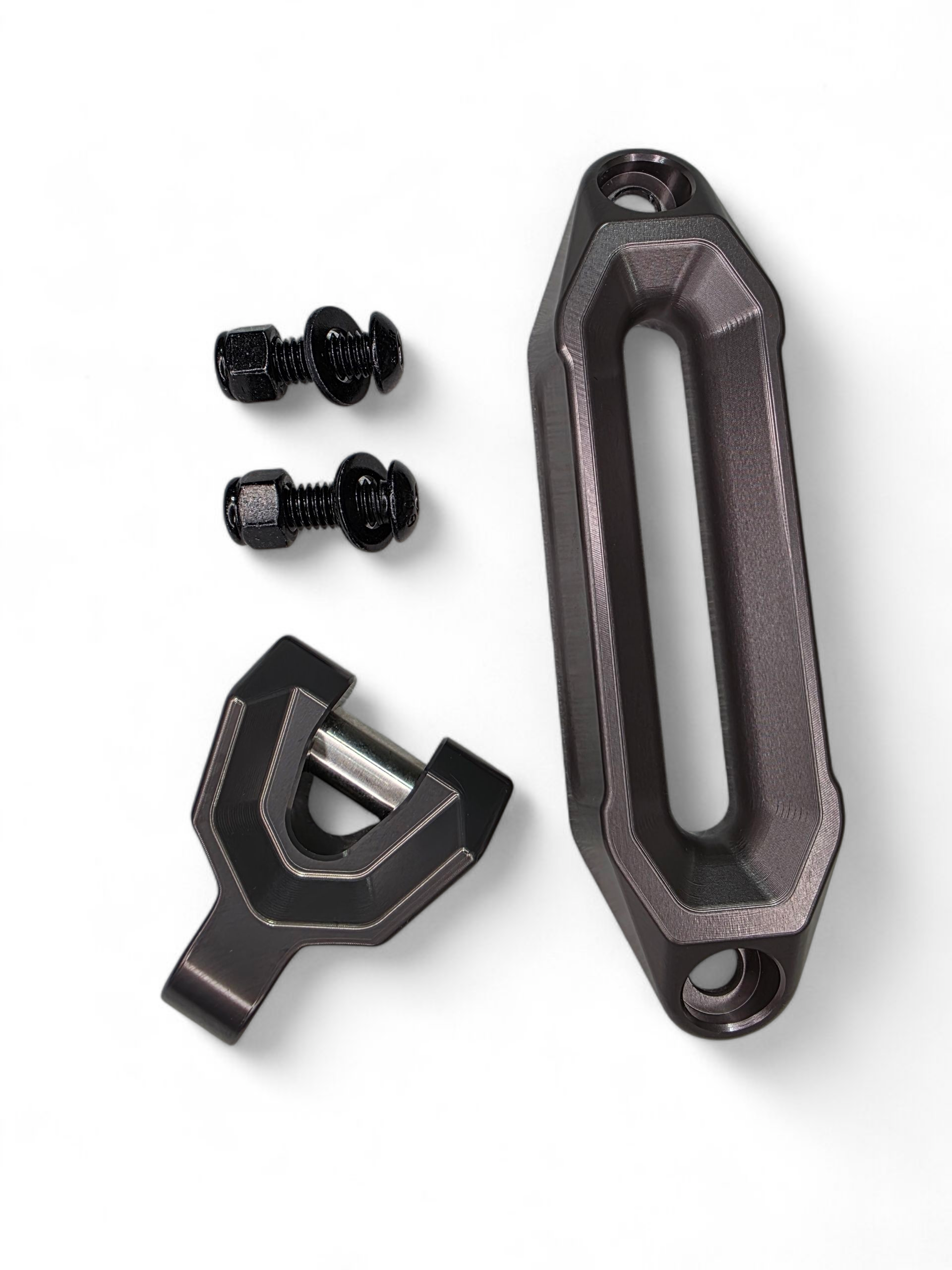 Elektric Offroad Designs UTV Winch Fairlead and Hook (Gunmetal)