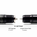 bi-pin led upgrade replacement conversion retrofit bulb for mini 2 aaa maglite flashlight parts by litt industries