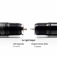 bi-pin led upgrade replacement conversion retrofit bulb for mini 2 aaa maglite flashlight parts by litt industries