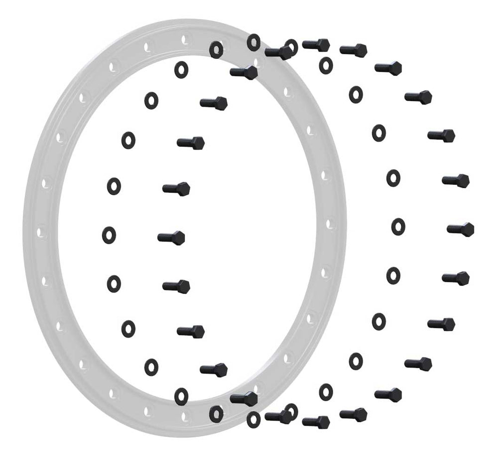 M8x25mm UTV Beadlock Hardware Kit Black