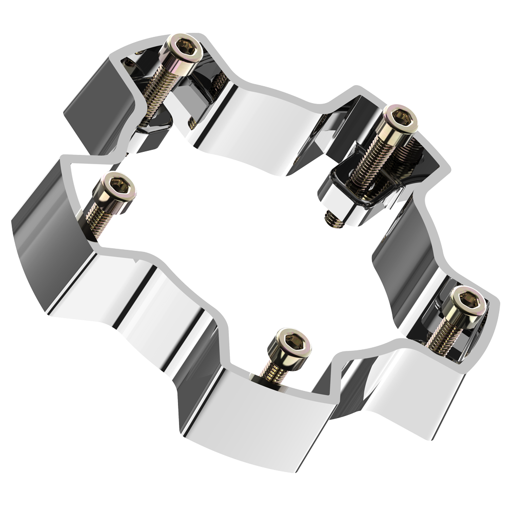 UTV Accessories - VCAP2 Chrome Center Cap Riser – Desert Whips