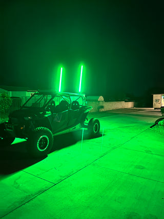Buy green MWhips single color Xseries bright LED whips