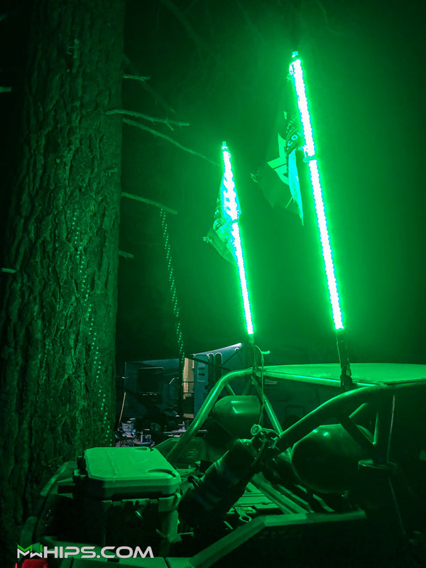 MWhips single color Xseries bright LED whips