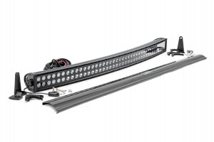 BLACK SERIES LED 40 INCH LIGHT| CURVED DUAL ROW