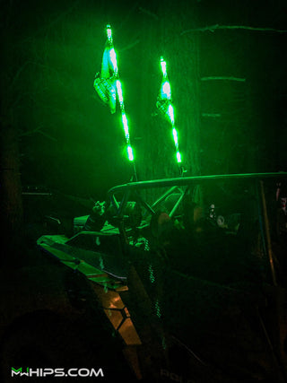 MWhips T2 LED multi color changing Whips