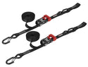 SPEEDSTRAP 1″ X 15′ RATCHET TIE DOWN W/ SNAP ‘S’ HOOKS AND SOFT TIE (2 PACK)