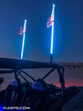 MWhips single color Xseries bright LED whips