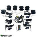 4FT PAIR OF WHIPS +  ROCKLIGHTS T2 BLUETOOTH LED COMBO KIT
