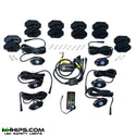 4FT PAIR OF WHIPS +  ROCKLIGHTS T2 BLUETOOTH LED COMBO KIT