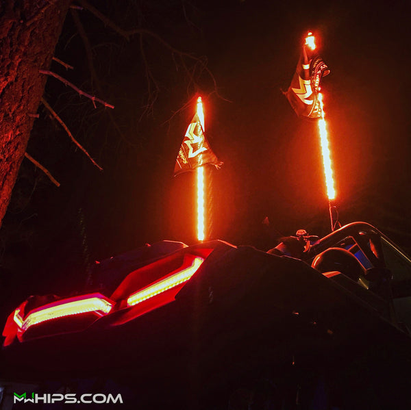 MWhips single color Xseries bright LED whips