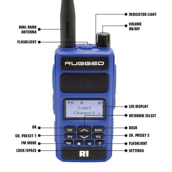 *ALL NEW* Rugged R1 Business Band Handheld - Digital and Analog