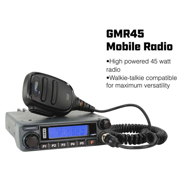 *Powerful 45-Watt GMRS Radio* Can-Am X3 Complete UTV Communication Kit with Dash Mount