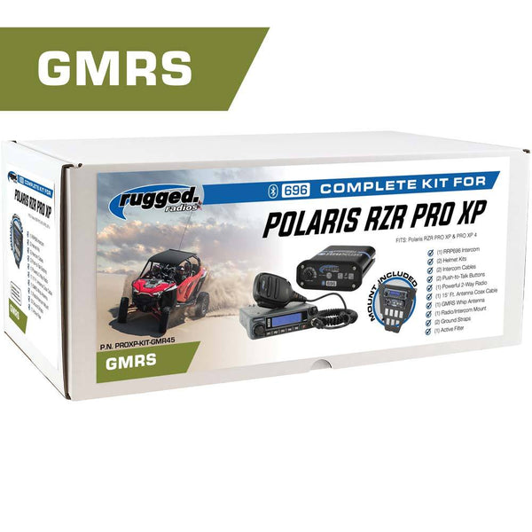 *Powerful 45-Watt GMRS Radio* Polaris RZR Pro XP / Pro R Complete UTV Communication Kit